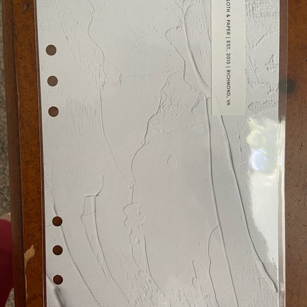 Cloth + Paper A5 Paint Texture Planner Dashboard